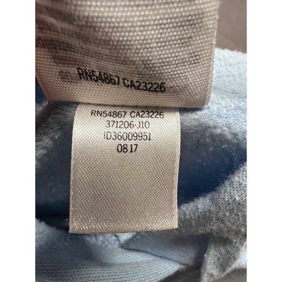 Victorias Secret Pink Womens Blue Sequin Crop Sweatshirt Hoodie Small Relaxed - Picture 9 of 9